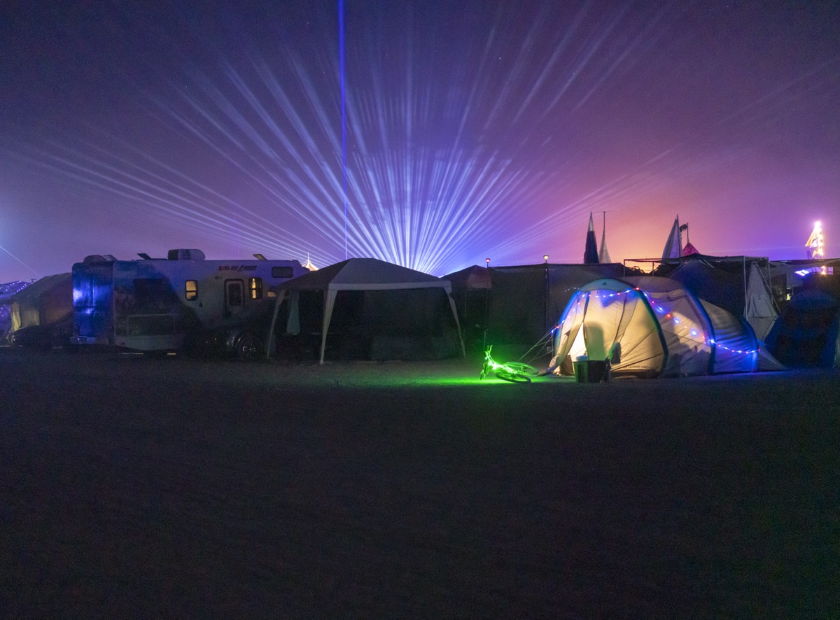 Nighttime at Burning Man